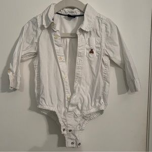 Baby Gap white button down onesie